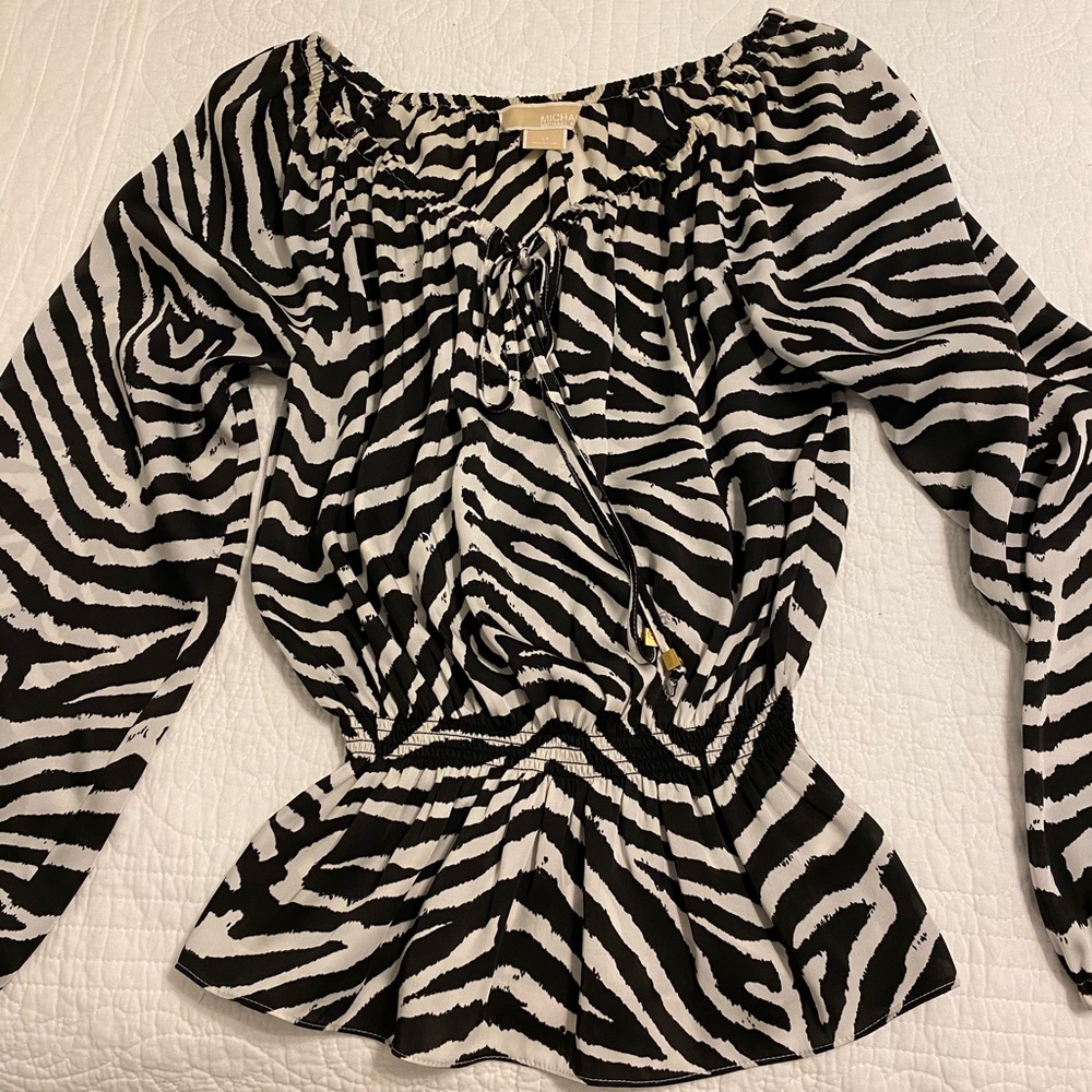 Michael Kors Zebra Stripped Shirt